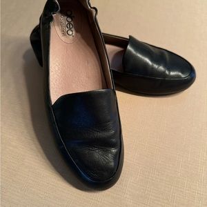 AbeoJEAN Black Nubuck Leather Bio System Arch Support Slip On Loafer, Size 8N